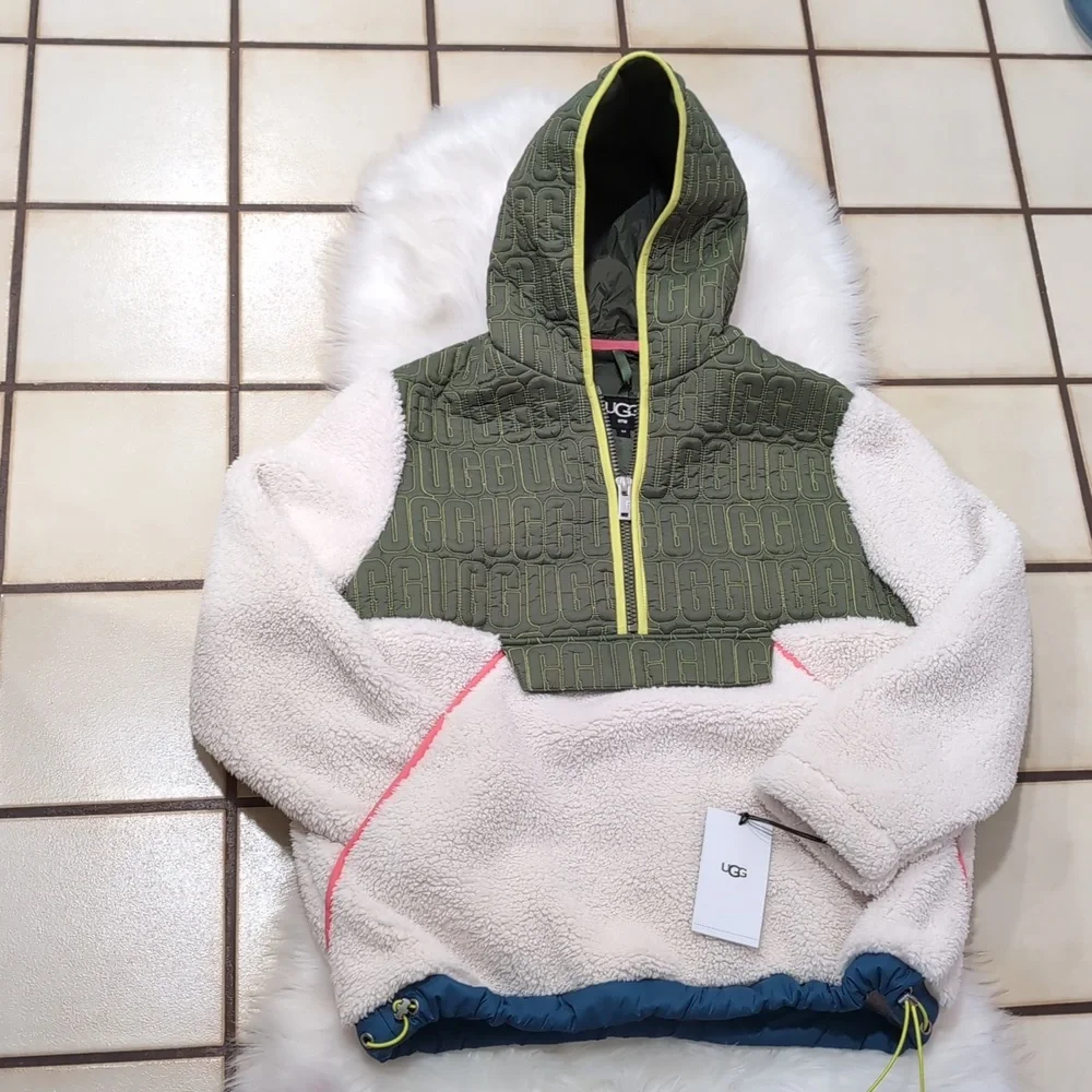 NWT UGG Iggy Sherpa Half Zip Pullover - Picture 5 of 16